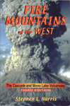 Book cover image of Fire Mountains of the West. By Stephen L. Harris.
