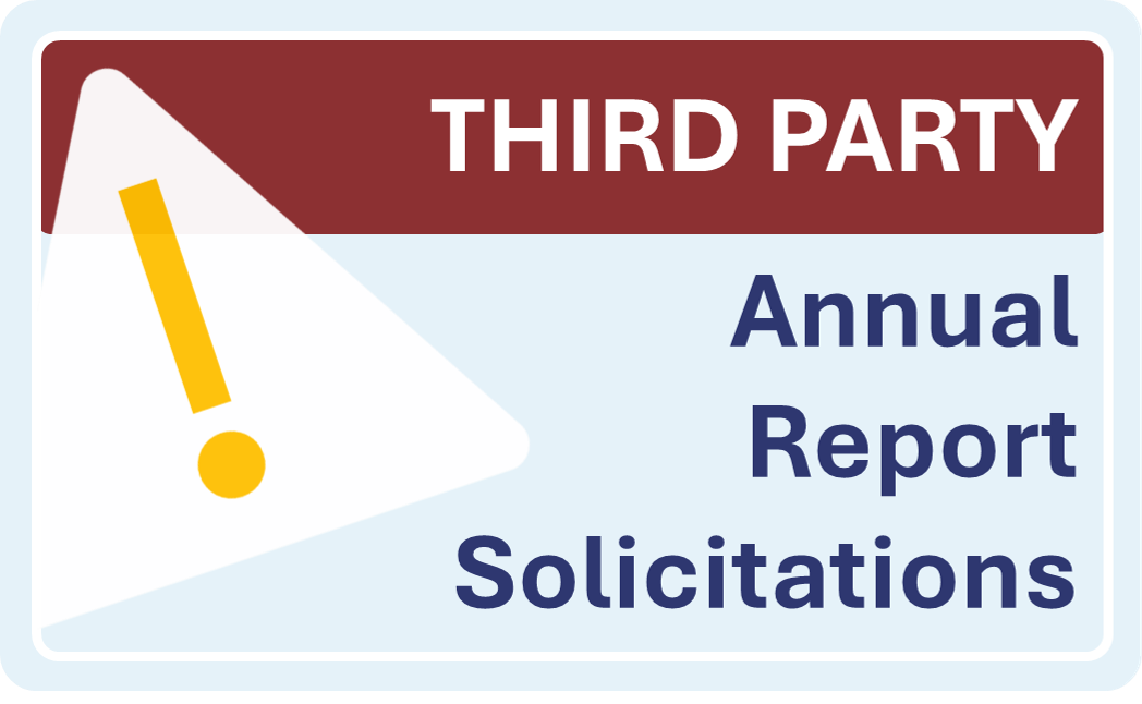 Examples of 3rd-Party Annual Report Solicitations