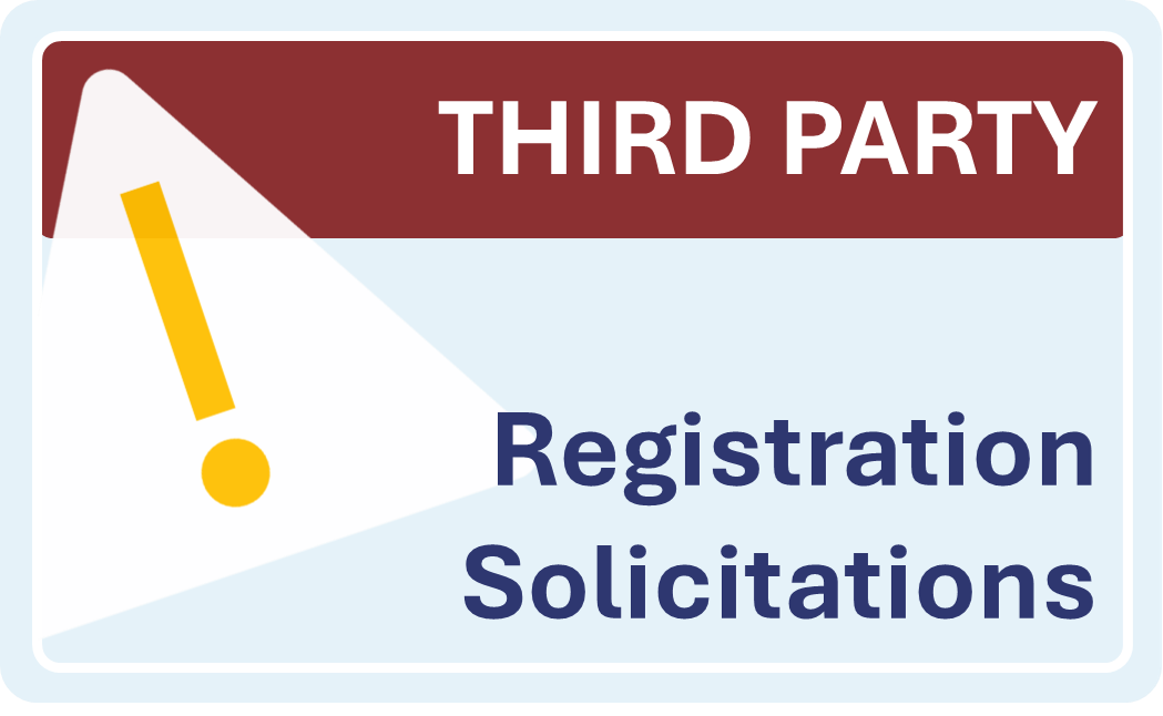 Examples of 3rd Party Registration Solicitations