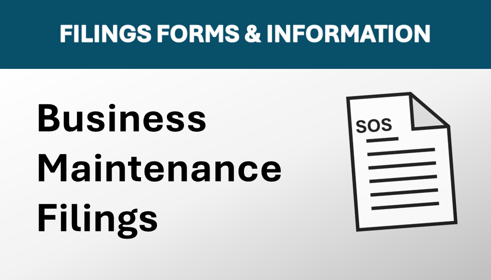 Business Maintenance Filings