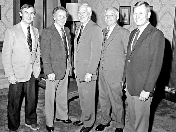 Don James with Gov. Spellman, others