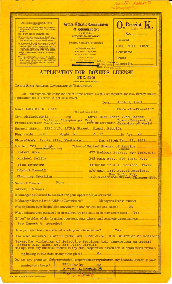 WAAthleticCommission-Clay1970Application-1