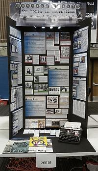 Senior Group Exhibit Winner "Turning Points for Women in Journalism" by Helen Lee and Erin Lee.