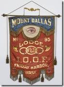 Oddfellows banner, Mt. Dallas Lodge