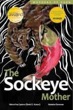 The Sockeye Mother book cover -- A bear tracks a sockeye salmon in a body of water